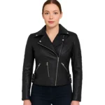 Black Leather Biker Jacket – Armand
