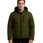 Green Hooded Puffer Jacket