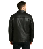 Mens Cowhide Leather Car Coat