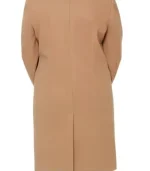 Aline Womens Regular Fit Beige Wool Coat