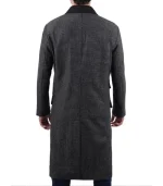 Joel Men’s Charcoal Grey Long Wool Coat