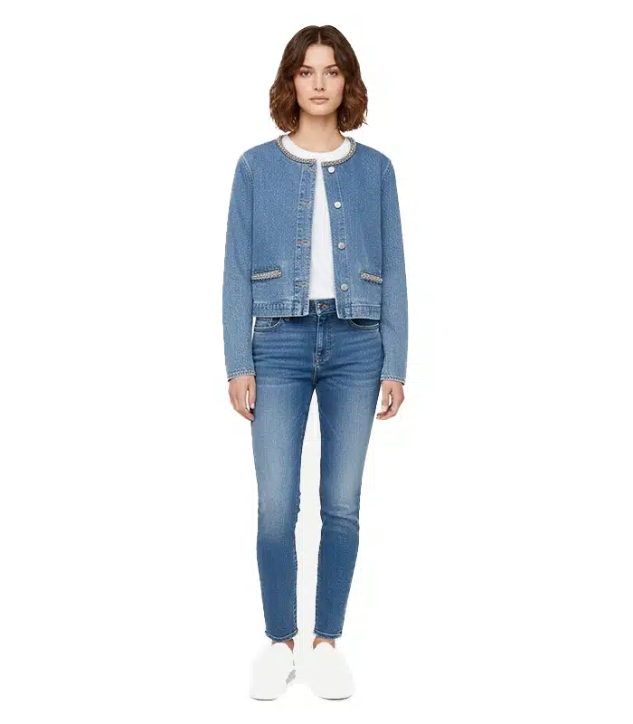 Rhinestone denim jacket (8) Rhinestone denim jacket