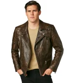 Tyler Painted Leather Moto Jacket