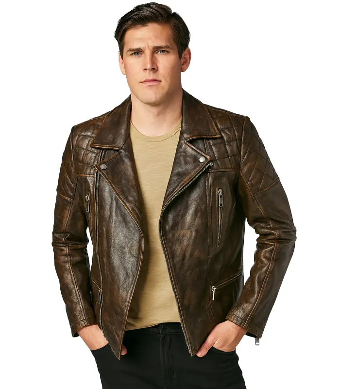 Tyler Painted Leather Moto Jacket 3 Tyler Painted Leather Moto Jacket