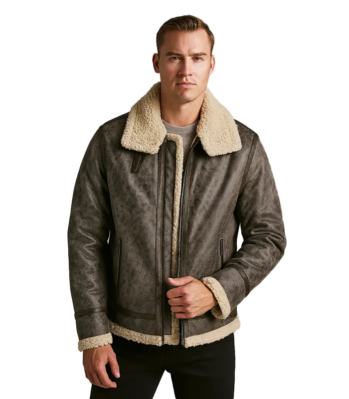 Xander Aviator With Faux Shearling Xander Aviator With Faux Shearling