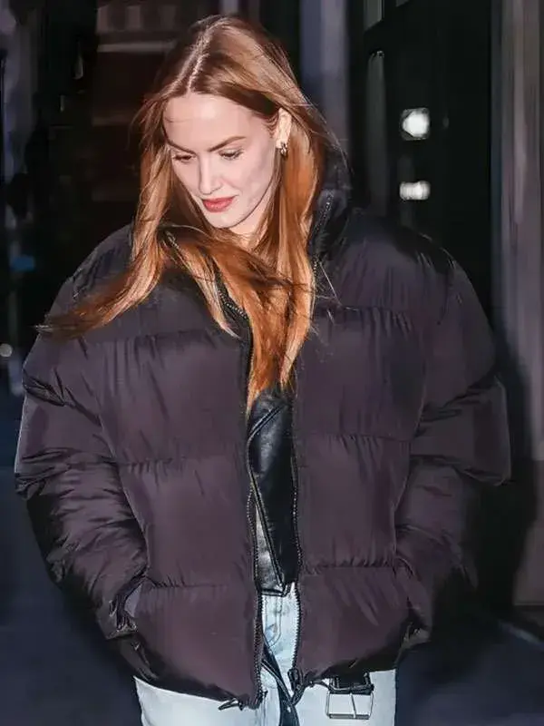 NYC-2026-Haley-Kalil-Puffer-Jacket Haley Kalil NYC 2026 black puffer jacket for winter warmth
